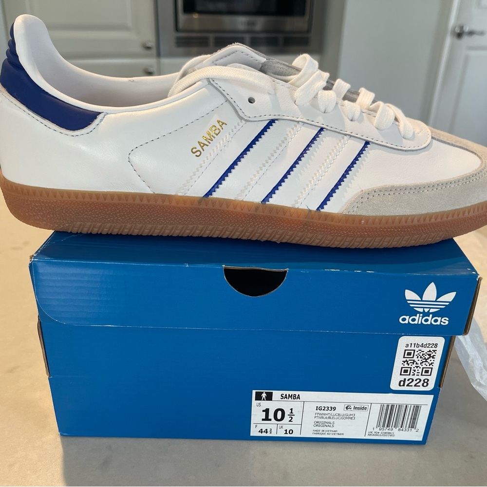 Adidas Samba Lucid Blue, Men’s 10.5. BRAND NEW, In Box, with tags